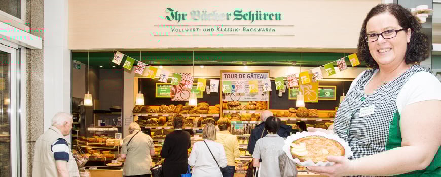 Ihr Bäcker Schüren Hilden: Tour de Gâteau mit eigenen Tortenkreationen Ihr Bäcker Schüren Hilden: Tour de Gâteau mit eigenen Tortenkreationen