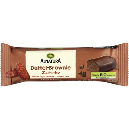 Bio Fruchtriegel Dattel-Brownie Zartbitter 34g Bio Fruchtriegel Dattel-Brownie Zartbitter 34g