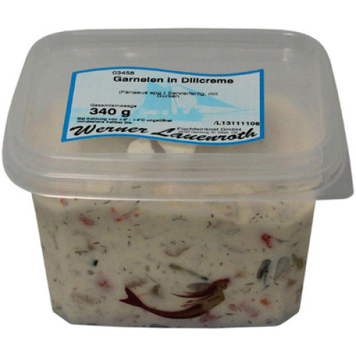 Garnelen in Dill-Creme frisch 340g Garnelen in Dill-Creme frisch 340g