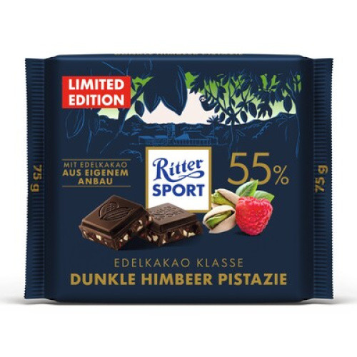 Ritter Sport Dunkle Himbeer Pistazie 75g Ritter Sport Dunkle Himbeer Pistazie 75g