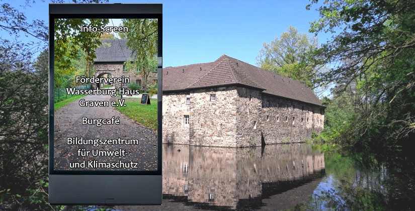 Mehr Information für Besucher: Infotafeln an Wasserburg Haus Graven beschlossen Mehr Information für Besucher: Infotafeln an Wasserburg Haus Graven beschlossen