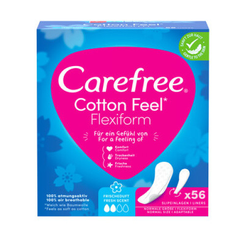 Carefree Slipeinlagen Flexiform 56 Stück Carefree Slipeinlagen Flexiform 56 Stück