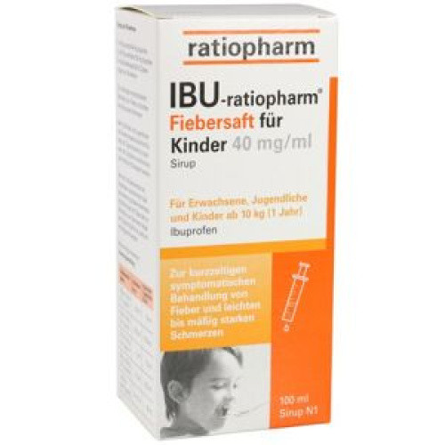 Ibu-ratiopharm Fiebersaft für Kinder 40mg/ml Ibu-ratiopharm Fiebersaft für Kinder 40mg/ml