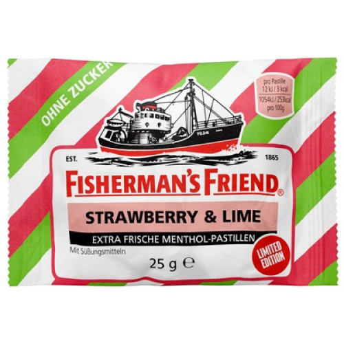 Fisherman´s Friend Strawberry & Lime ohne Zucker 25g Fisherman´s Friend Strawberry & Lime ohne Zucker 25g