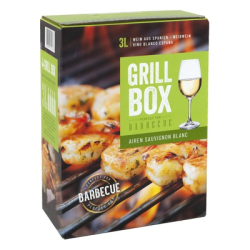 Grillbox 3 Liter Bag in Box Airen/Sauvignon blanc (Weisswein) 3L Grillbox 3 Liter Bag in Box Airen/Sauvignon blanc (Weisswein) 3L