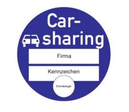 Carsharing-Plakette
