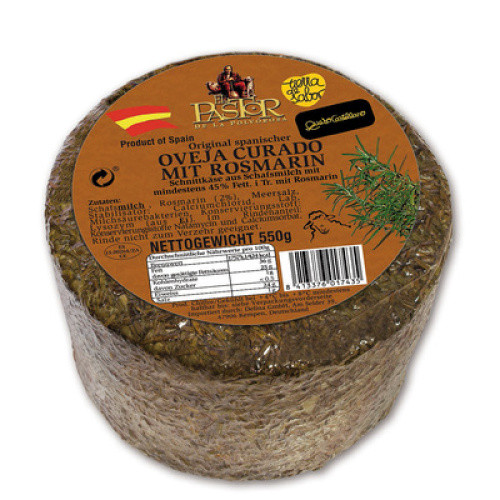 El Pastor Schafskäse Rosmarin 50% frisch 550g El Pastor Schafskäse Rosmarin 50% frisch 550g