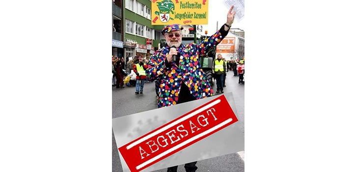 Vor zehn Tagen angekündigte Karnevalszug jetzt doch abgesagt Vor zehn Tagen angekündigte Karnevalszug jetzt doch abgesagt