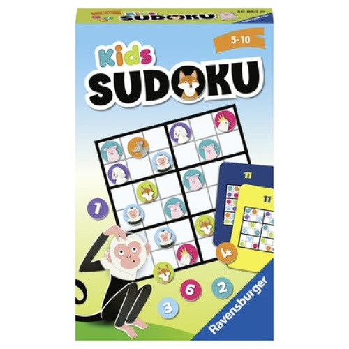 Ravensburger Kids Sudoku ist ein spannendes Logiktraining für Kinder von 5 bis 10 Jahren. Mit bunten Ravensburger Kids Sudoku ist ein spannendes Logiktraining für Kinder von 5 bis 10 Jahren. Mit bunten