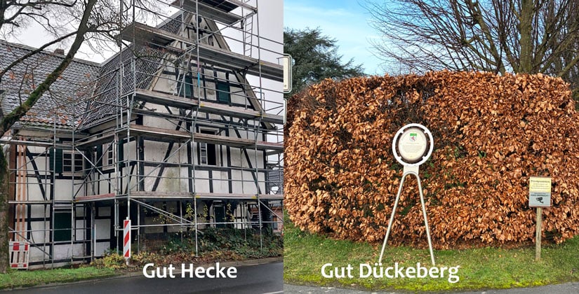 Eine kleine Zeitreise mit Gut Dückeburg und Gut Hecke in Reusrath 