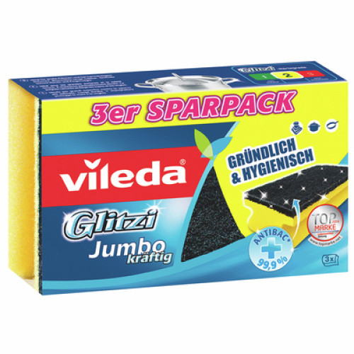 VILEDA GLITZI JUMBO KRAEFTIG 3 Stück VILEDA GLITZI JUMBO KRAEFTIG 3 Stück