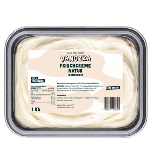 Frischcreme Natur vegan frisch 1kg Frischcreme Natur vegan frisch 1kg