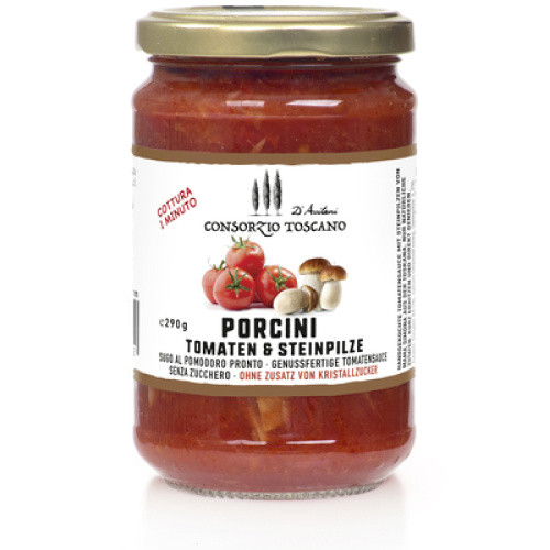 Sugo alla Porcini Tomaten-Sauce mit Steinpilzen 290g Sugo alla Porcini Tomaten-Sauce mit Steinpilzen 290g