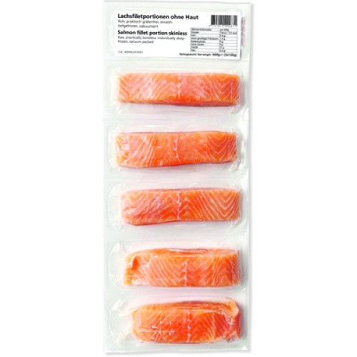 Lachsfilet-Portionen ohne Haut TK 5x120g Lachsfilet-Portionen ohne Haut TK 5x120g