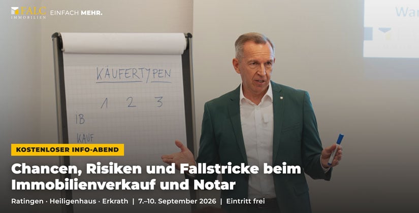FALC Immobilien lädt Eigentümer ein: Was bei der Veräußerung des Eigenheims zu beachten ist