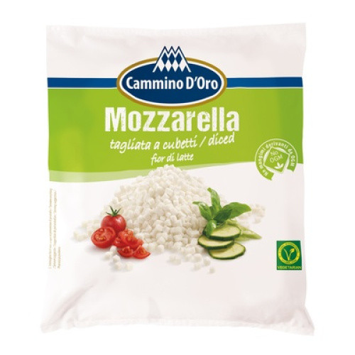 Mozzarella gewürfelt 45% frisch 2,5kg Mozzarella gewürfelt 45% frisch 2,5kg