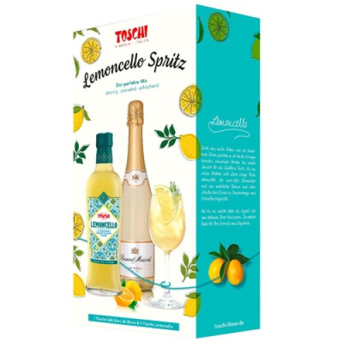 Lemoncello 28% Geschenkpackung mit Blanc des Blancs Sekt 0,7l Lemoncello 28% Geschenkpackung mit Blanc des Blancs Sekt 0,7l