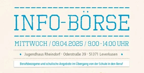Experten beraten Schüler und Eltern bei der Info-Börse in Leverkusen Experten beraten Schüler und Eltern bei der Info-Börse in Leverkusen