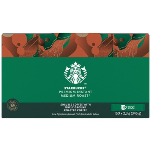 Starbucks Premium Instant Medium Roast 150x2,3g (345g) Starbucks Premium Instant Medium Roast 150x2,3g (345g)