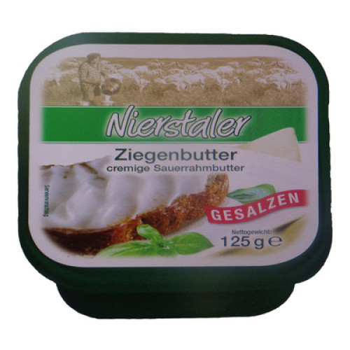 Ziegenbutter gesalzen frisch 125g Ziegenbutter gesalzen frisch 125g