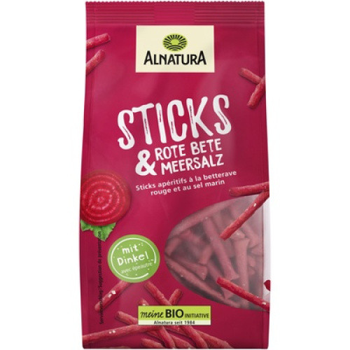 Bio Sticks Rote Bete & Meersalz 100g Bio Sticks Rote Bete & Meersalz 100g
