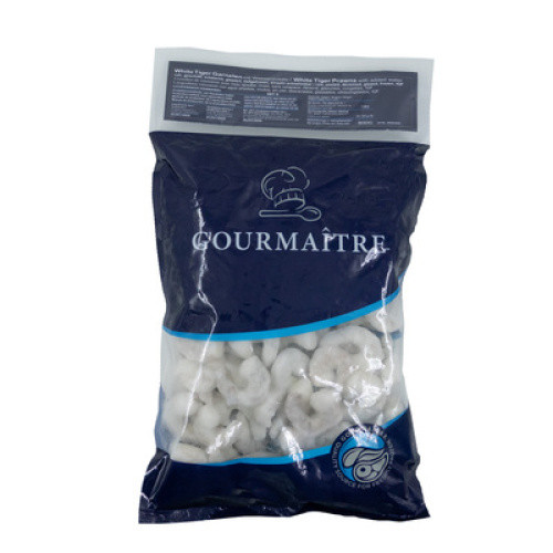 Riesengarnelen 41/50 roh ohne Kopf geschält TK 1kg Riesengarnelen 41/50 roh ohne Kopf geschält TK 1kg