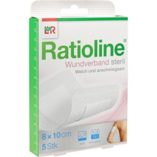 Ratioline Wundverband 10x8 cm steril Ratioline Wundverband 10x8 cm steril
