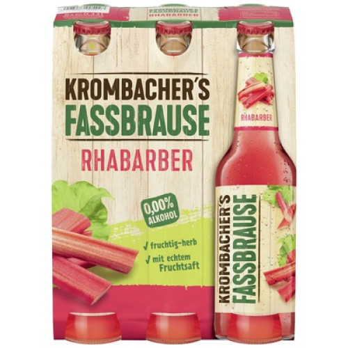 Krombacher Fassbrause Rhabarber 6x0,33L Krombacher Fassbrause Rhabarber 6x0,33L