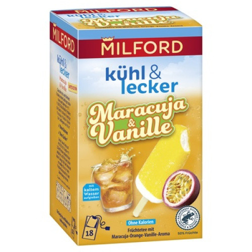 kühl & lecker Maracuja & Vanille Früchtetee 18x2,25g kühl & lecker Maracuja & Vanille Früchtetee 18x2,25g
