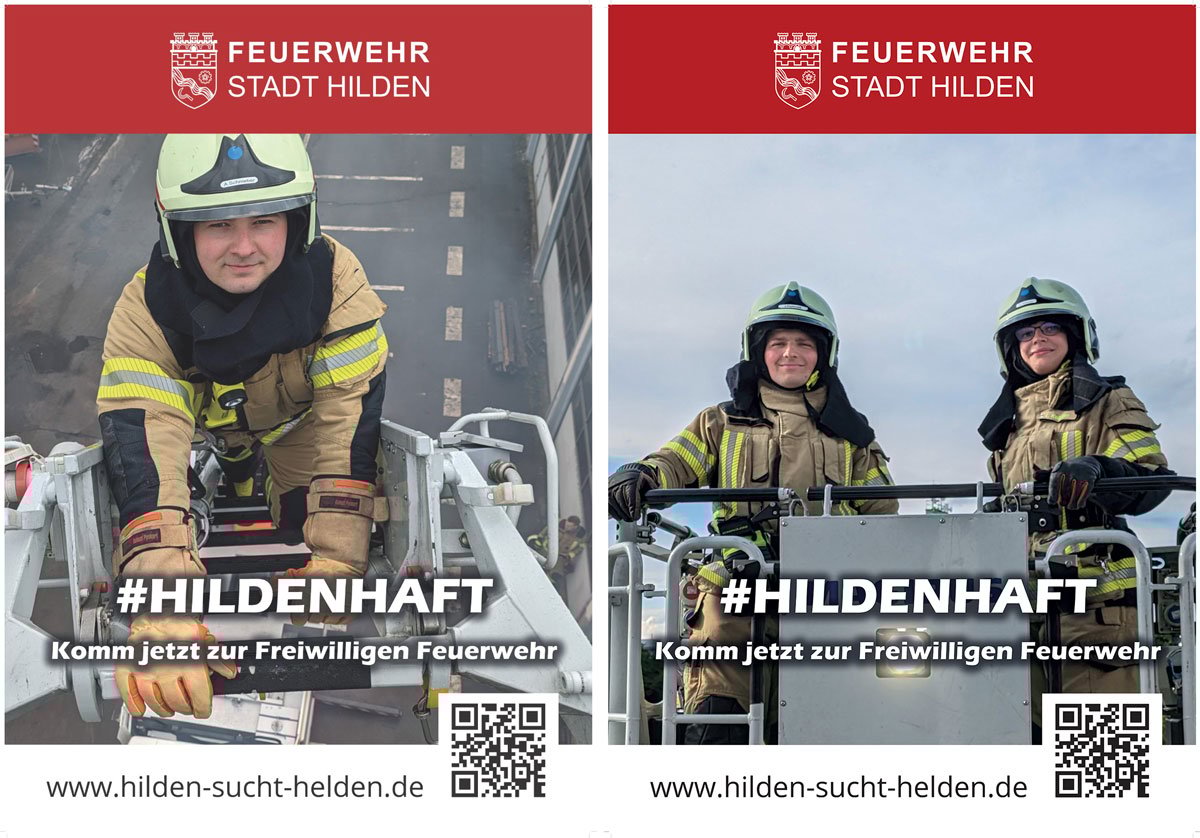 Feuerwehr-Kampagne-Plakate
