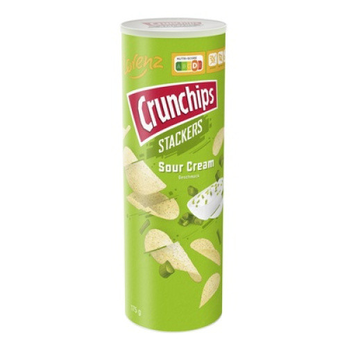 Crunchips Stackers Sour Cream 175g Crunchips Stackers Sour Cream 175g