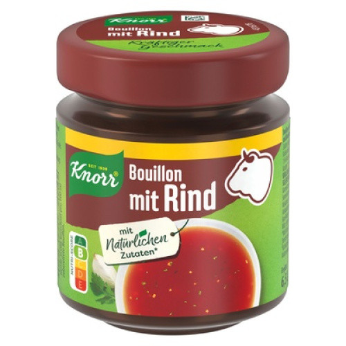 Knorr Bouillon mit Rind 130g (erg. 6,5l) Knorr Bouillon mit Rind 130g (erg. 6,5l)
