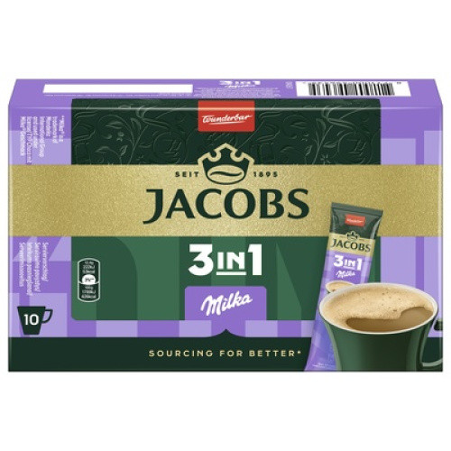 Jacobs 3in1 Milka Kaffee Sticks 10x12,4g Jacobs 3in1 Milka Kaffee Sticks 10x12,4g