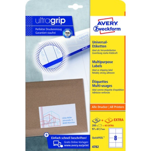Universal-Etiketten permanent 97x67,7mm 1St Universal-Etiketten permanent 97x67,7mm 1St