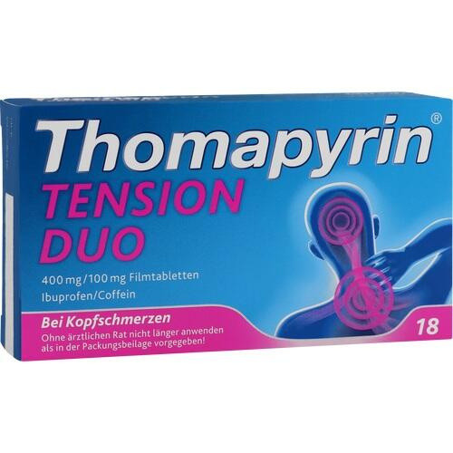 Thomapyrin TENSION DUO 400 mg/100 mg Filmtabletten Thomapyrin TENSION DUO 400 mg/100 mg Filmtabletten
