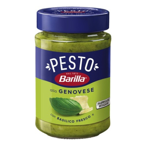Pesto alla Genovese 190g mit Parmigiano Reggiano g.U. Käse 5% Pesto alla Genovese 190g mit Parmigiano Reggiano g.U. Käse 5%