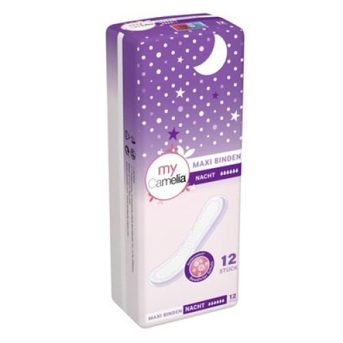 Camelia Maxi Binde Nacht 12St Camelia Maxi Binde Nacht 12St