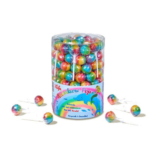 Rainbow Pop Lutscher 100St Rainbow Pop Lutscher 100St