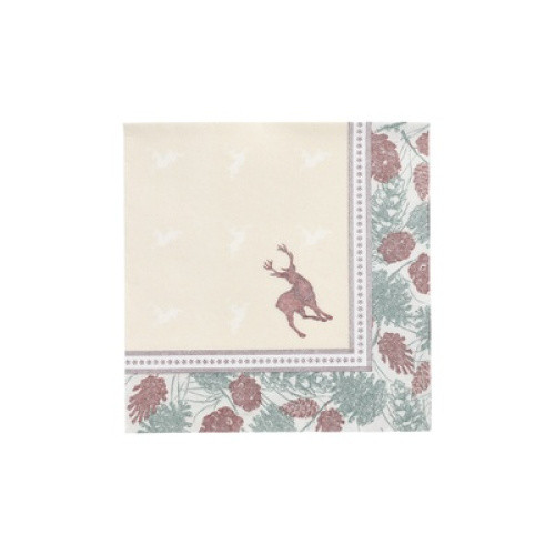 Servietten ´Royal Collection´ 1/4 Falz 40x40cm Majestic Deer 50St Servietten ´Royal Collection´ 1/4 Falz 40x40cm Majestic Deer 50St