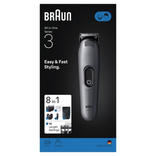 Brauns All-in-One Pflegeset für Männer. Das 8-in-1 Tool Set ermöglicht müheloses Trimmen von Gesicht Brauns All-in-One Pflegeset für Männer. Das 8-in-1 Tool Set ermöglicht müheloses Trimmen von Gesicht