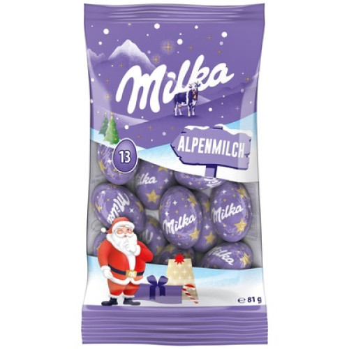 Milka Weihnachts-Kugeln Alpenmilch 81g (13St) Milka Weihnachts-Kugeln Alpenmilch 81g (13St)