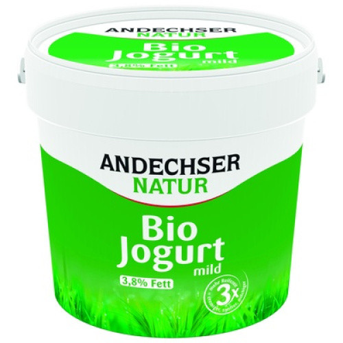 Bio Joghurt mild 3,8% Fett frisch 1kg Bio Joghurt mild 3,8% Fett frisch 1kg