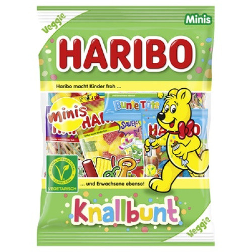 Haribo Knallbunt Mini vegetarisch 230g Haribo Knallbunt Mini vegetarisch 230g