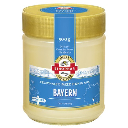 Bihophar Bayerischer Blütenhonig cremig 500g Bihophar Bayerischer Blütenhonig cremig 500g
