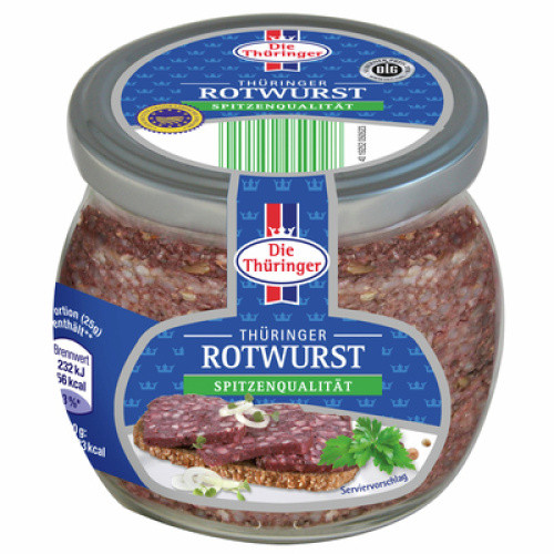 Die Thüringer Rotwurst frisch130g Die Thüringer Rotwurst frisch130g