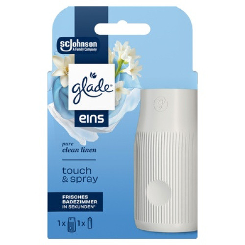 Glade eins touch & spray Starter Set Pure Clean Linen 10ml Glade eins touch & spray Starter Set Pure Clean Linen 10ml