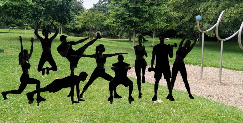 Kostenlose Fitnesskurse für Jung und Alt in Hildens Parks und Grünanlagen