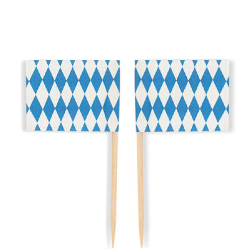 Deko-Picker Flagge Bayern 7cm 50ST Deko-Picker Flagge Bayern 7cm 50ST