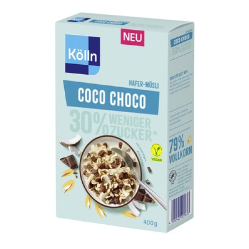 Müsli mit Kokos und Schokoladen 400g Müsli mit Kokos und Schokoladen 400g