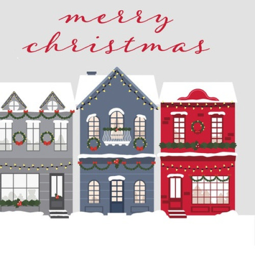 Servietten Christmas in town 33x33cm, 3lg 20St Servietten Christmas in town 33x33cm, 3lg 20St